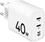 Tactical Base Plug kelioninis įkroviklis | 40W | USB-C | baltas