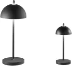 2,5W LED įkraunamas stalo &scaron;viestuvas PARTY, juodas, dimeriuojamas, IP54
