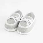 New Baby pilkos kūdikių mokasinų tipo kepuraitės (0-3 mėn.)