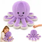 Lean Toys Pliu&scaron;inis a&scaron;tuonkojis su tampriais čiuptuvais, violetinis, 50 x 30 x 30 cm