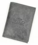 Pionowy portfel męski Wild N4-CHM RFID ze sk&oacute;ry naturalnej