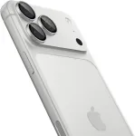 Spigen Optik Pro GLAS.TR EZ FIT 2 vnt. grūdinto stiklo apsauginis fotoaparato ekrano apsauginis stiklas iPhone 18 Pro / 18 Pro Max - Sidabrinis