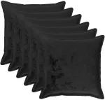 Pagalvėlės užvalkalas 6 pcs HOUTEN Juoda 65 x 65 cm Flanelė