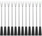 Laguiole &Scaron;a&scaron;lų ie&scaron;mai sticks Juodas rinkinys 12 (530126)