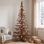 Medinė Kalėdų eglutė KOTKA 210 cm Pu&scaron;ies medienos masyvas
