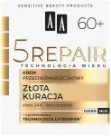 AA Technologia Wieku 5Repair Auksinė terapija nuo rauk&scaron;lių kremas 60+ dienai ir nakčiai 50 ml (055016)