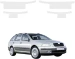 GrizzGlass bespalvė techninė HeavyDuty Clear danga slenksčiams, skirta &Scaron;koda Octavia 2 kombi (2004-2008) [4w1] (GRZ21028)