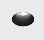 6,3W LED užglaistomas &scaron;viestuvas INVISIBLE MINI R, juodas, 3000K, IP44, DALI