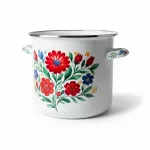 Puodas emaliowany su dangteliu 24cm 7,3l Emalia Olkusz