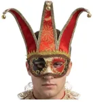 Fiesta Raudona venecijieti&scaron;ka kaukė