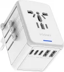 Voomy kelioninis ki&scaron;tukų adapteris daugiau nei 170 &scaron;alių su 3 USB-C ir 2 USB-A 8720153812849