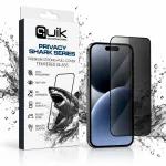 Quik Accessories PRIVACY SHARK serijos auk&scaron;čiausios kokybės tvirtas visi&scaron;kai dengiantis grūdintas stiklas skirtas Samsung Galaxy Fold 8
