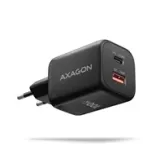 AXAGON ACU-PQ100, GaN nab&iacute;ječka do s&iacute;tě 100W, USB-A + USB-C, PD3.0/PPS/QC4+/SFC2.0/Apple, juoda