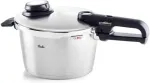 Fissler Vitavit Premium greitpuodis (4,5 l, skersmuo 22 cm) nerūdijančio plieno greitpuodis, 4 gaminimo lygiai, su įdėklu - indukcinis