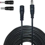 Liwinting 1 m / 3.28 pėdos Dc ilgintuvas 5.5 x 2.1 mm Dc jungiamasis kabelis Dc jungties kabelis Dc skirstytuvas i&scaron; tėvi&scaron;ko į moteri&scaron;ką jungtį maitinimo &scaron;altiniui, Led, Cctv kameros maitinimui ir 2 Dc keitikliams