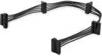 Startech B5196 4x Sata maitinimo skirstytuvo adapterio kabelis, juodas