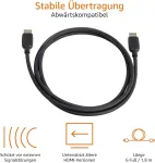 Hdmi 2.1 Kabelis 48gbps 8k@60hz 4k@120hz 1.8m