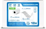 Terminiai kasos aparatu popieriaus ritinėliai 57mm x 40mm (18m) - 10 vnt.