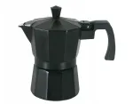Virdulys Aliumininis kavos virimo aparatas Domotti Negra, 150 ml, juodas, 3 puodeliai espresso