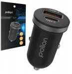 Greitasis automobilinis įkroviklis Polion Usb-a Usb-c 35w Qc3.0 Pd 3a telefonui