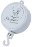 Dėklas Sterntaler muzikinis mechanizmas, Dear Moon, You Go So Quietly, tinkamas nuo gimimo, mobilusis, 10 x 7 x 2.2 cm, baltas
