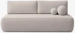 Mebel Elite I&scaron;skleidžiama sofa-lova ARVETO, 207 cm, kreminė, buklė