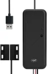 PNI SmartHome RG121 i&scaron;manioji relė su &bdquo;Wi-Fi&ldquo; garažo durų / vartų atidarymo valdymui, suderinama su &bdquo;Tuya&ldquo; programa, 5 V maitinimo &scaron;altinis