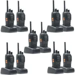 10 ne&scaron;iojamų radijo stotelių rinkinys PNI PMR R40 PRO, įskaitant baterijas, įkroviklius ir ausines