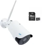 PNI House IP52LR 2MP 1080P belaidės IP kameros komplektas + 128GB PNI MicroSD atminties kortelė su SD adapteriu