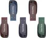 Sandisk 32 gb cruzer blade usb atmintinė, 5 vnt.