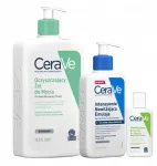 Cerave Intensyviai drėkinanti emulsija su karbamidu, valomasis gelis 1l + Dovana