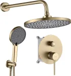 Potinkinis du&scaron;o komplektas Rea Lungo Stripe, Brushed Gold, +Box