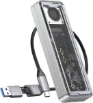 Orico 40 gbps m.2 nvme ssd dėklas, usb4 nvme dėklas su efektyviu au&scaron;inimo ventiliatoriumi, palaiko 2230 2242 2260 2280 (m key), suderinamas su thunderbolt 4/3 usb4/3.2/3.1/3.0/2.0