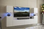 Modernūs moduliniai svetainės baldai, sekcija svetainei Prime-home C32 1m