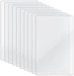 Nivofu 10 vnt. 20 x 15 cm skaidraus akrilo lak&scaron;tų pakuotė, kvadratinės plexiglass plastiko plok&scaron;tės, skaidraus akrilo stiklo plok&scaron;tė su apsaugine plėvele, skaidrūs akrilo lak&scaron;tai dažymui, "pasidaryk pats" amatams