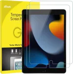 Jetech grūdinto stiklo ekrano apsauga, suderinama su ipad 8 / 7 (10.2 colio, modelis 2020 / 2019), ipad air 3 (10.5 colio, 2019) ir ipad pro 10.5 (2017), grūdinto stiklo ekrano apsauga, 2 vnt.