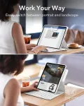 Esr ascend klaviatūra case lite, klaviatūros dėklas, suderinamas su ipad pro 11/ipad air 5/4, magnetinis nuimamas dėklas, reguliuojamas portreto/kra&scaron;tovaizdžio režimas, lengvas ir ne&scaron;iojamas, spyruokliniai mygtukai