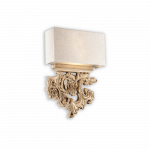 Sieninis &scaron;viestuvas Ideal Lux Wall lamp with 2 lights PETER, E14, sand color