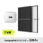 7kW Saulės elektrinės komplektas: Huawei inverteris + TrinaSolar saulės moduliai