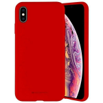 Dėklas Mercury Silikoninis dėklas Samsung S911 S23 5G raudonas