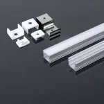 LED juostos profilis V-TAC, aliuminis, 2000x17.4x12.1mm, baltos spalvos.