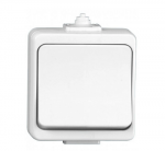 Timex Elektro WNT-1J-b BI JANTAR-bis Vienas jungiklis n/t IP44 balta WNT-1J-b