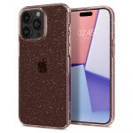 Dėklas Spigen skystųjų kristalų blizgučiai, skirti iPhone 15 Pro Max rožiniam kvarcui