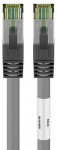 Goobay Goobay CAT 8.1 pleistras kabelis, S / FTP (PiMF), pilka, 3 m - LSZH be halogenų, varinis AWG 24 (55138)