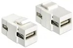 Delock Modulis Keystone USB 2.0 A(F)A(F)