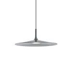 16W LED pakabinamas &scaron;viestuvas KAI, tamsiai pilkas, 3000K, gaubto skersmuo 40cm, 01-3037