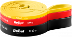 Latekso mank&scaron;tos juostų rinkinys - Power Band PLs-1, 4-32 kg, 3 juostos, REBEL ACTIVE