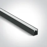 LED pavir&scaron;inis profilis, juodas, 2m, 7901/B