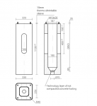ROSA Pamatas B-60, su veržlėmis