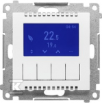Kontakt-Simon Programuojamas termostatas Kontakt-Simon 55 TETD1A.01/111 su ekranu, matinės baltos spalvos modulis